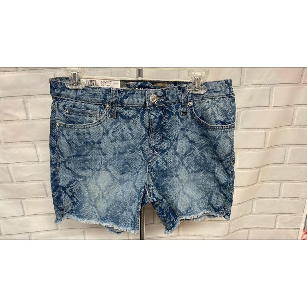 NWT, Seven7 Women's Python Indigo Weekend Short size 4